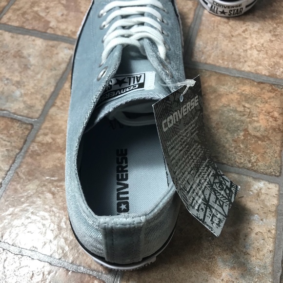SANTA’S DEAL 🎄 NWT Converse Ctas OX Velvet Wolf Grey Women AUTHENTIC 557990F - Picture 8 of 8